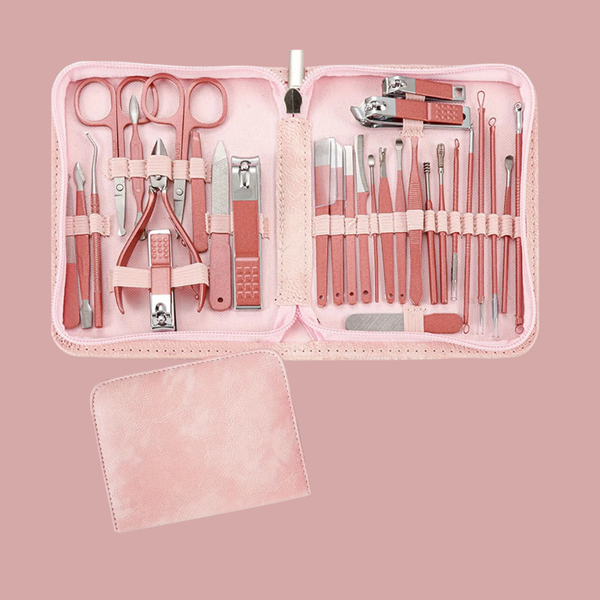 30-in-1 Manicure & Pedicure Kit for Women – RedFlow Nail Clippers Set