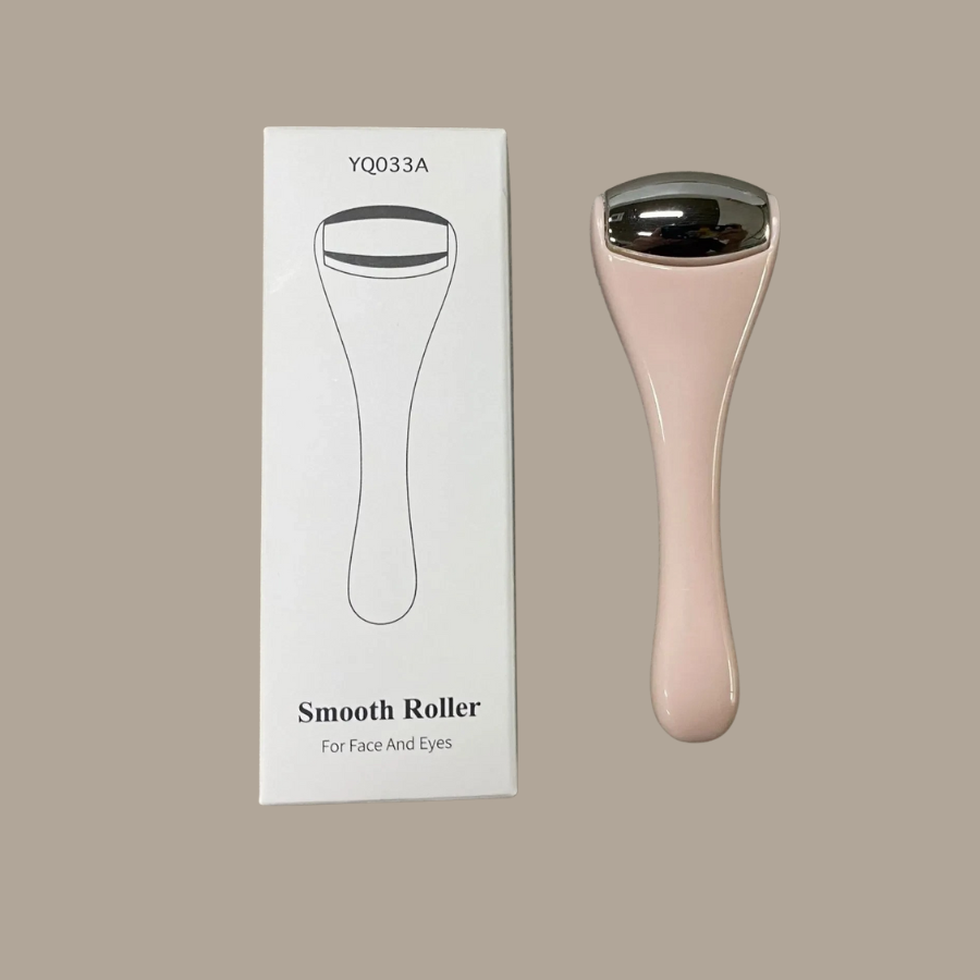 Stainless Steel Facial Ice Roller – Mini Eye Roller for Puffiness