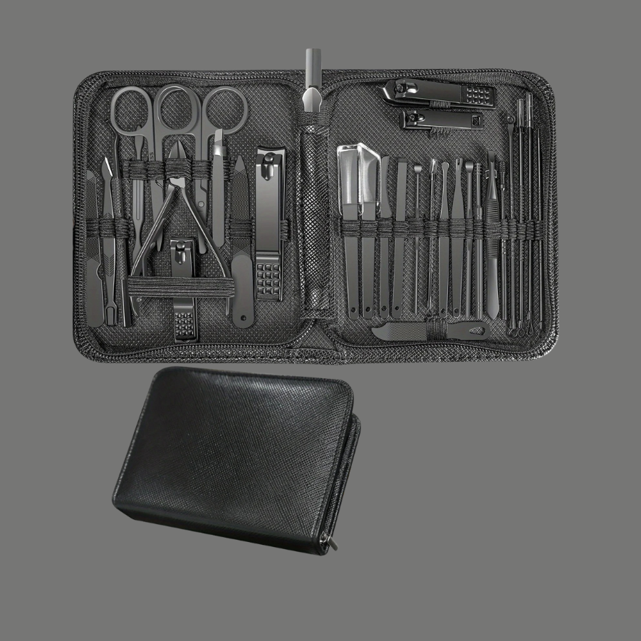 30-in-1 Manicure & Pedicure Kit for Women – RedFlow Nail Clippers Set