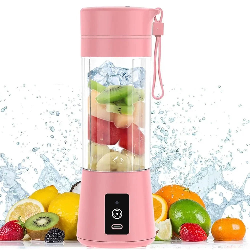 Portable USB Rechargeable Mini Juicer – Electric Smoothie & Fruit Juice Blender