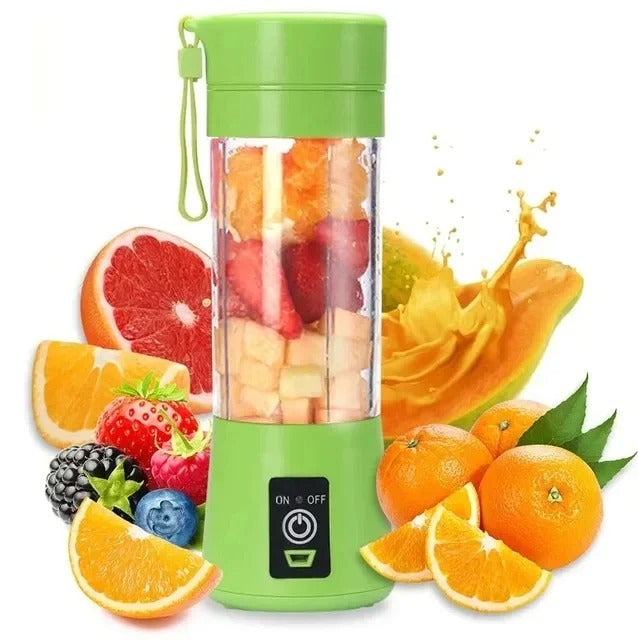 Portable USB Rechargeable Mini Juicer – Electric Smoothie & Fruit Juice Blender